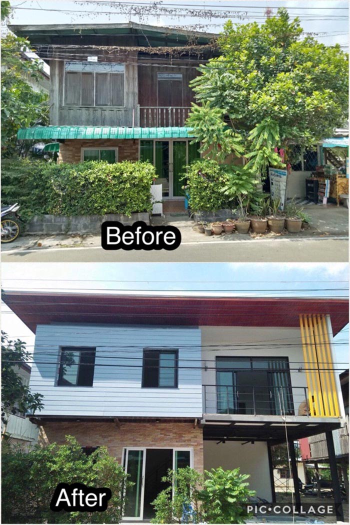 รีโนเวทบ้านครึ่งปูนครึ่งไม้ 2 ชั้น รีโนเวทบ้านครึ่งปูนครึ่งไม้ 2 ชั้น
