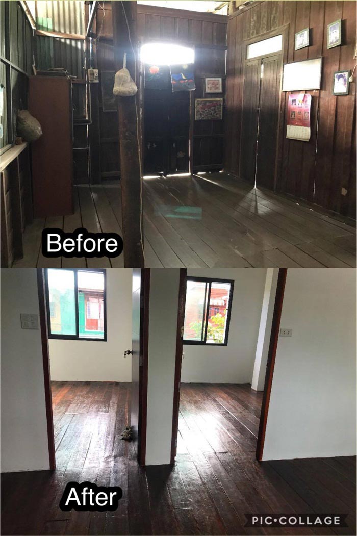 รีโนเวทบ้านครึ่งปูนครึ่งไม้ 2 ชั้น รีโนเวทบ้านครึ่งปูนครึ่งไม้ 2 ชั้น