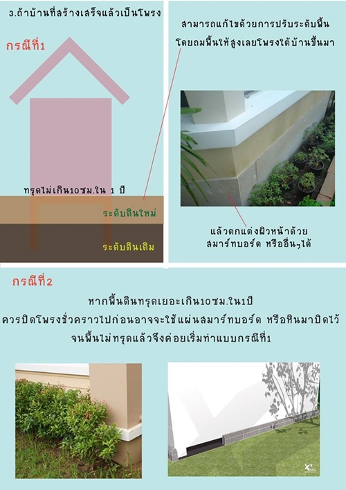 วิธีแก้ปัญหาบ้านทรุดเป็นโพรง วิธีแก้ปัญหาบ้านทรุดเป็นโพรง