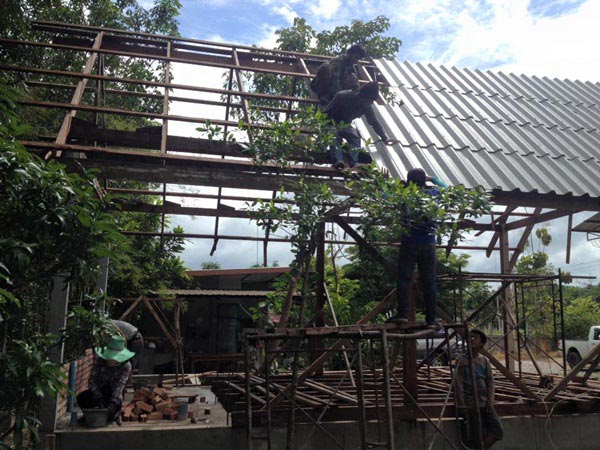 บ้านไม้ชั้นเดียวยกพื้นสูง บ้านไม้ชั้นเดียวยกพื้นสูง