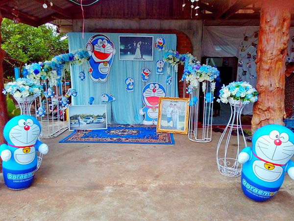 งานแต่งแฮนด์เมด จัดเต็มธีมโดราเอมอน งานแต่งแฮนด์เมด จัดเต็มธีมโดราเอมอน
