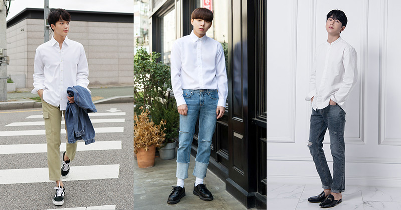 เสื้อเชิ้ตสีขาว เสื้อเชิ้ตสีขาว