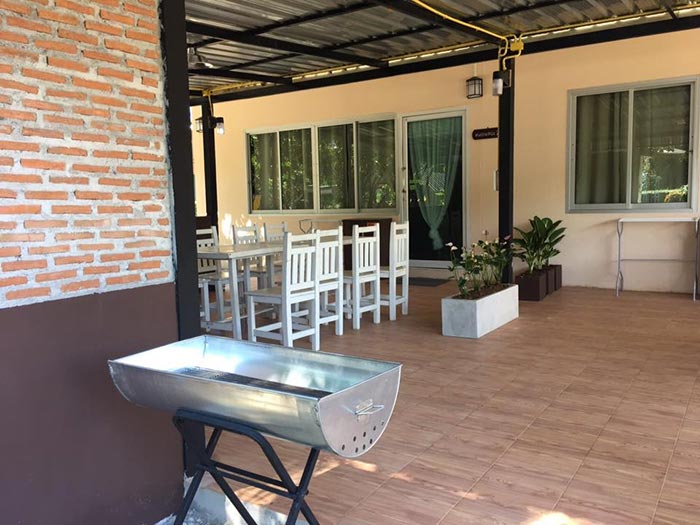 ที่พักเขื่อนขุนด่าน บ้านสวนสายสมร ที่พักเขื่อนขุนด่านปราการชล