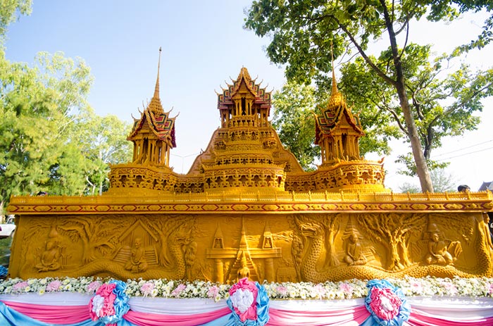 งานประเพณีแห่ปราสาทผึ้ง งานประเพณีแห่ปราสาทผึ้ง