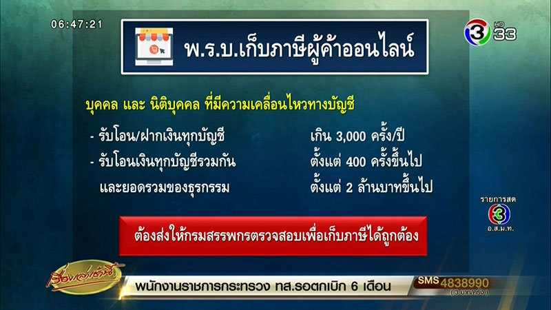 โวยเก็บภาษีออนไลน์ ไหนบอกไทยแลนด์ 4.0 ส่งเสริมอีคอมเมิร์ซ โวยเก็บภาษีออนไลน์ ไหนบอกไทยแลนด์ 4.0 ส่งเสริมอีคอมเมิร์ซ