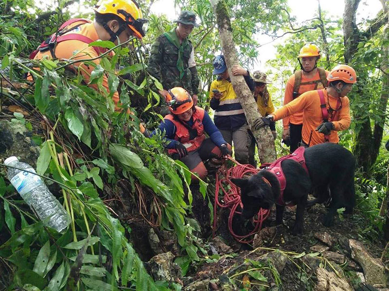 เจ้าทิกเกอร์ สุนัข K-9 ร่วมภารกิจหาปล่องที่ถ้ำหลวง แม้ทางชัน แต่น้องขอสู้ เจ้าทิกเกอร์ สุนัข K-9 ร่วมภารกิจหาปล่องที่ถ้ำหลวง แม้ทางชัน แต่น้องขอสู้