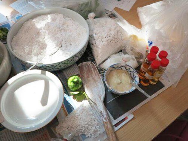 วิธีทำแป้งร่ำ วิธีทำแป้งร่ำ