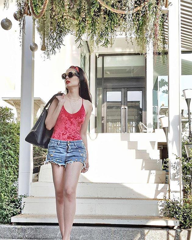 กางเกงยีนส์ขาสั้นดารา กางเกงยีนส์ขาสั้นดารา