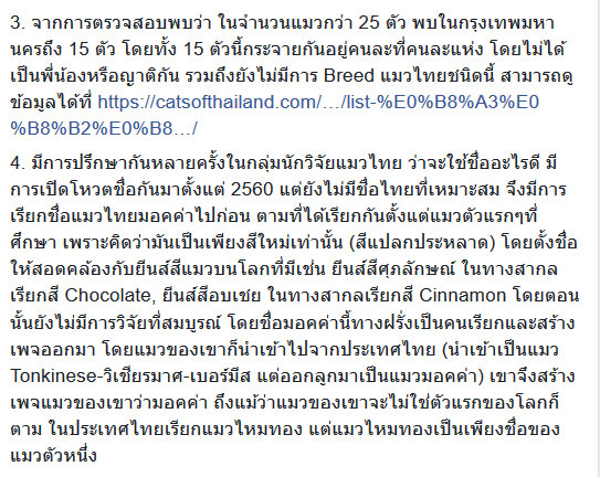 วิฬาร์กรุงเทพ แมวไทยสายพันธุ์ใหม่ วิฬาร์กรุงเทพ แมวไทยสายพันธุ์ใหม่