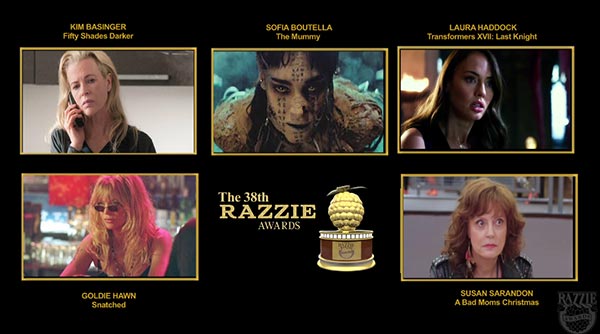 Razzie Awards 2018 Razzie Awards 2018