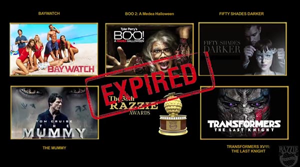 Razzie Awards 2018 Razzie Awards 2018