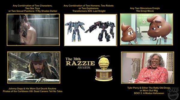 Razzie Awards 2018 Razzie Awards 2018