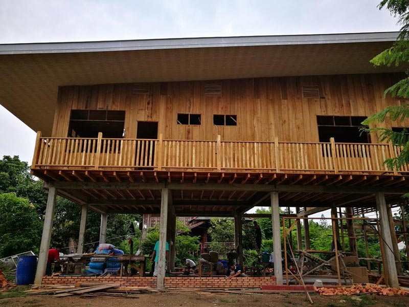 บ้านครึ่งปูนครึ่งไม้ 2 ชั้น บ้านครึ่งปูนครึ่งไม้ 2 ชั้น