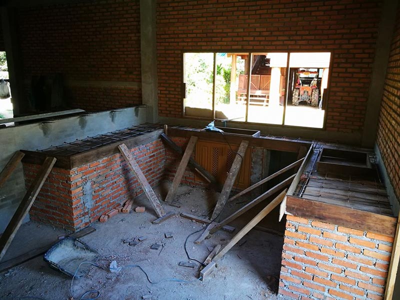 บ้านครึ่งปูนครึ่งไม้ 2 ชั้น บ้านครึ่งปูนครึ่งไม้ 2 ชั้น