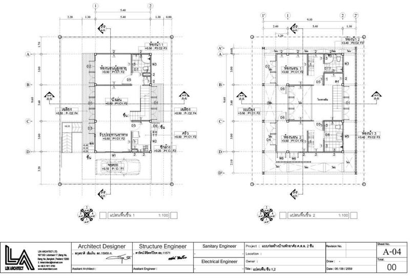 แบบบ้าน 2 ชั้น 3 ห้องนอน แบบบ้าน 2 ชั้น 3 ห้องนอน
