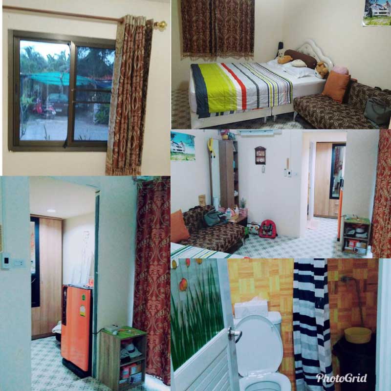 บ้านชั้นเดียว 1 ห้องนอน 1 ห้องน้ำ บ้านชั้นเดียว 1 ห้องนอน 1 ห้องน้ำ