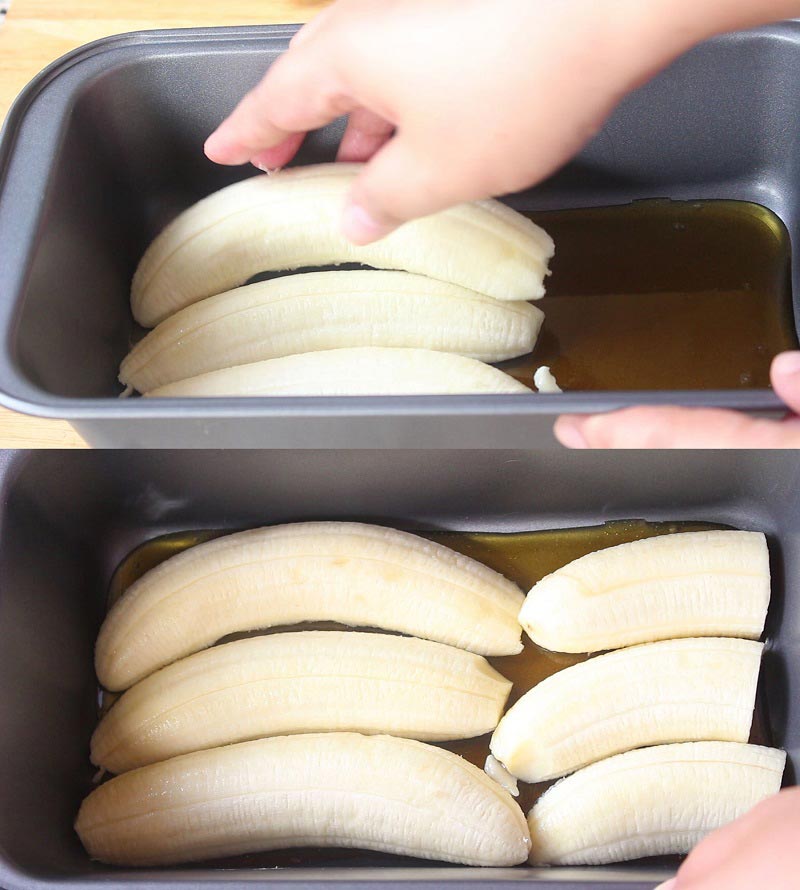 เค้กกล้วยหอมคาราเมล Banana Upside Down Cake เค้กกล้วยหอมคาราเมล Banana Upside Down Cake