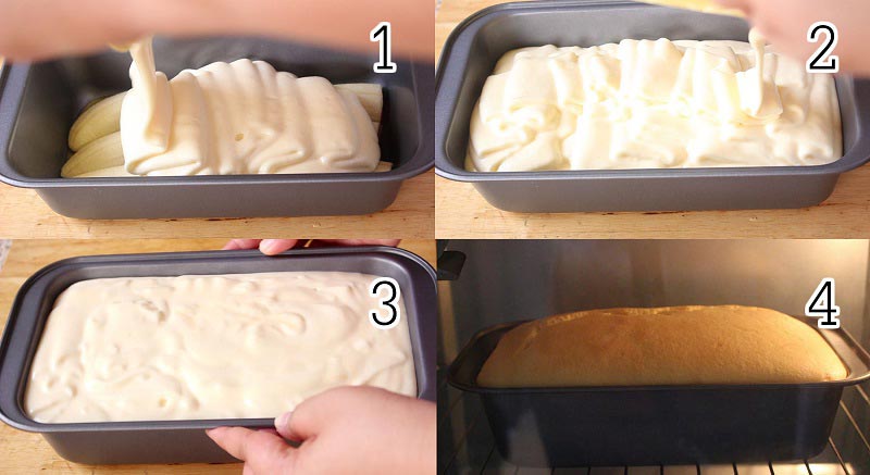 เค้กกล้วยหอมคาราเมล Banana Upside Down Cake เค้กกล้วยหอมคาราเมล Banana Upside Down Cake
