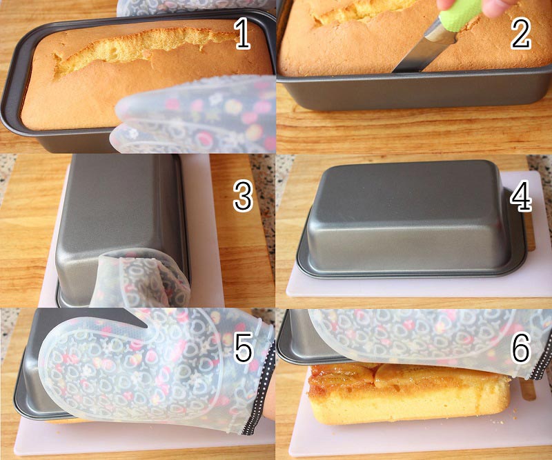 เค้กกล้วยหอมคาราเมล Banana Upside Down Cake เค้กกล้วยหอมคาราเมล Banana Upside Down Cake