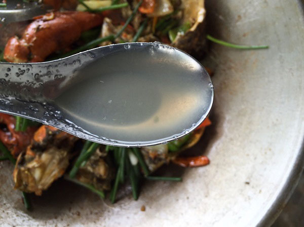ปูไข่ผัดมะนาว ปูไข่ผัดมะนาว