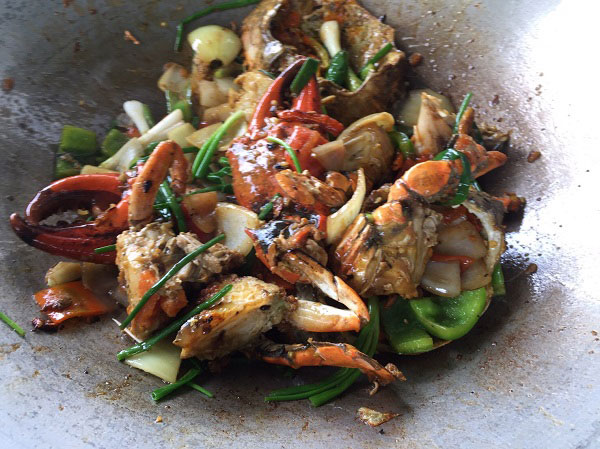 ปูไข่ผัดมะนาว ปูไข่ผัดมะนาว