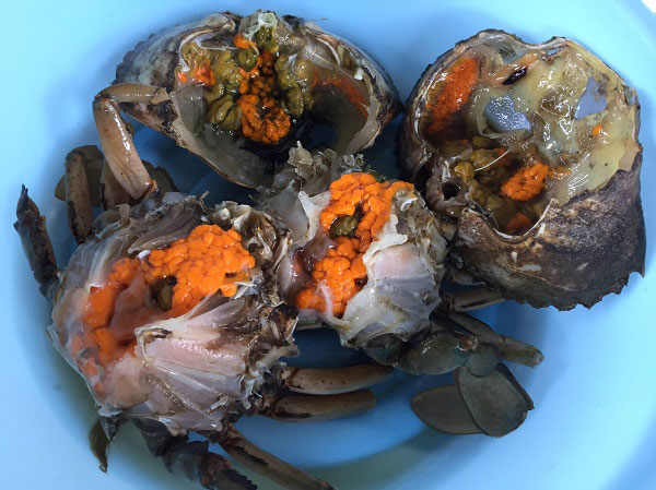 ปูไข่ผัดมะนาว ปูไข่ผัดมะนาว