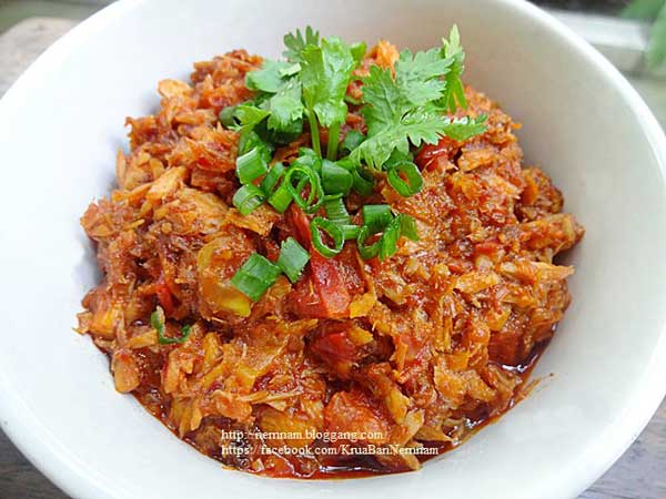 6 สูตรน้ำพริกเนื้อปลา 6 สูตรน้ำพริกเนื้อปลา