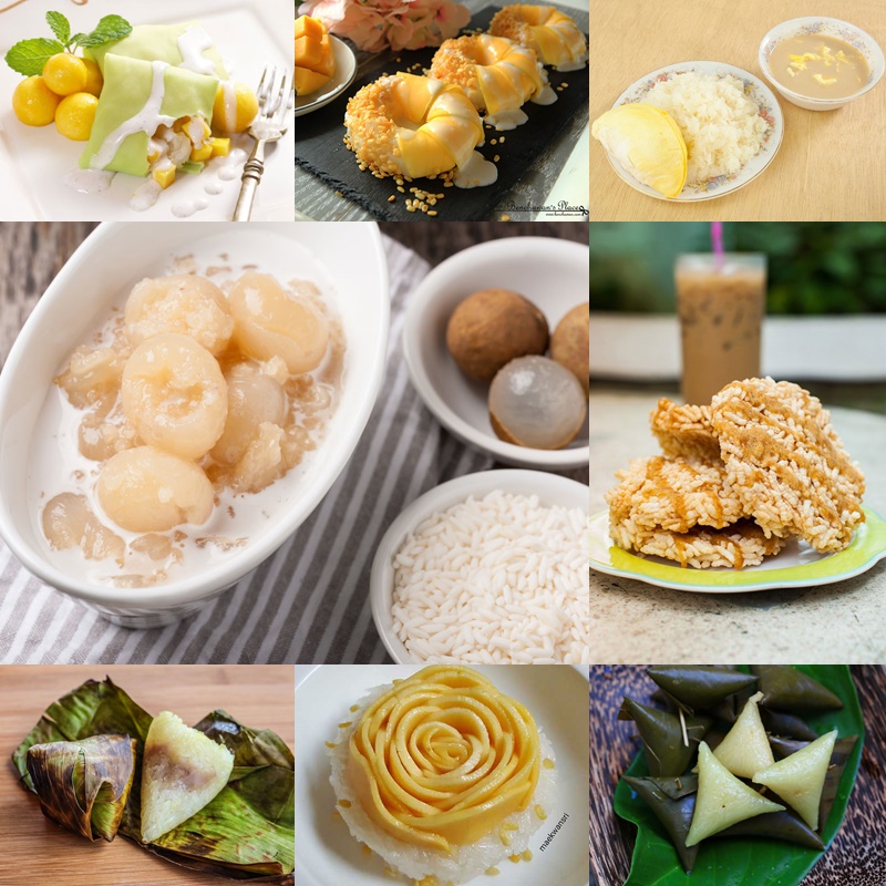 13 สูตรของหวานจากข้าวเหนียว 13 สูตรของหวานจากข้าวเหนียว