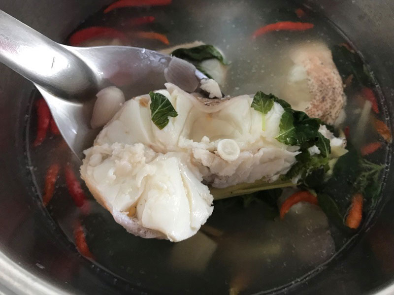 ต้มยำปลาเก๋าน้ำใส ต้มยำปลาเก๋าน้ำใส