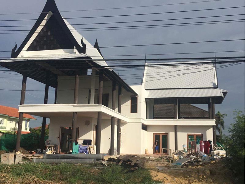 บ้านทรงไทยประยุกต์สองชั้น บ้านทรงไทยประยุกต์สองชั้น