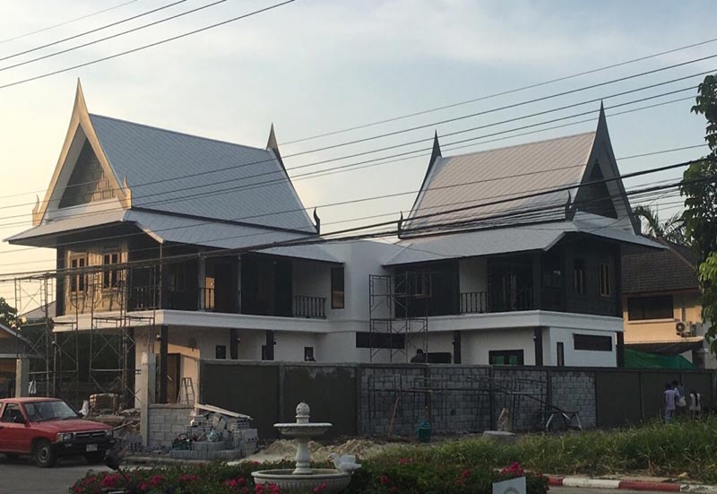 บ้านทรงไทยประยุกต์สองชั้น บ้านทรงไทยประยุกต์สองชั้น