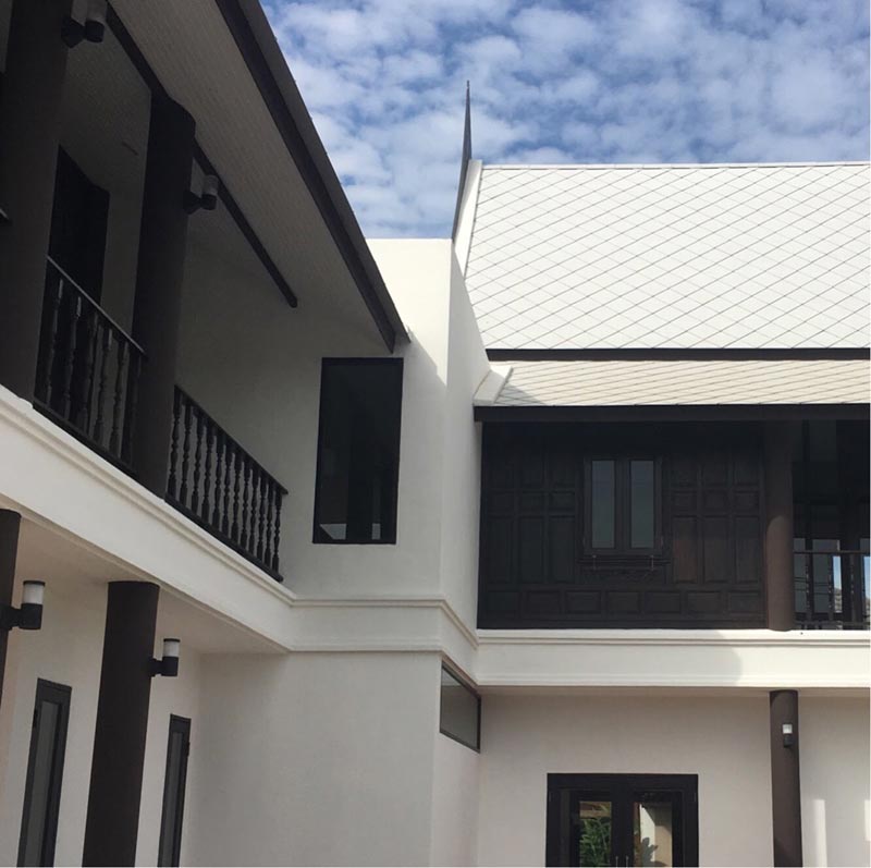 บ้านทรงไทยประยุกต์สองชั้น บ้านทรงไทยประยุกต์สองชั้น