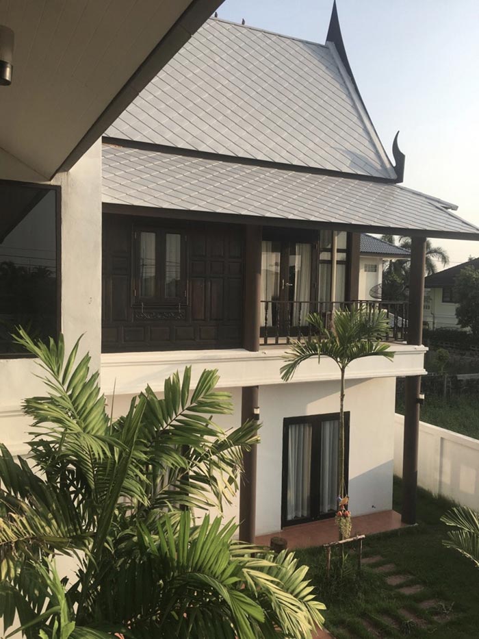 บ้านทรงไทยประยุกต์สองชั้น บ้านทรงไทยประยุกต์สองชั้น