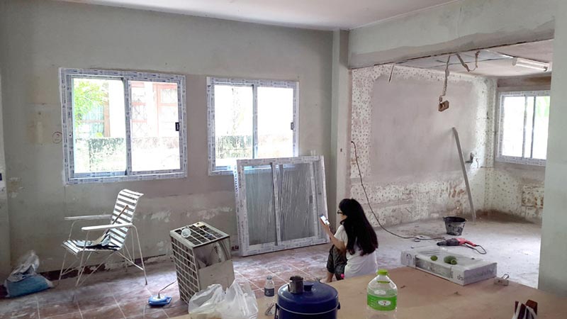 รีโนเวทบ้านครึ่งปูนครึ่งไม้ รีโนเวทบ้านครึ่งปูนครึ่งไม้
