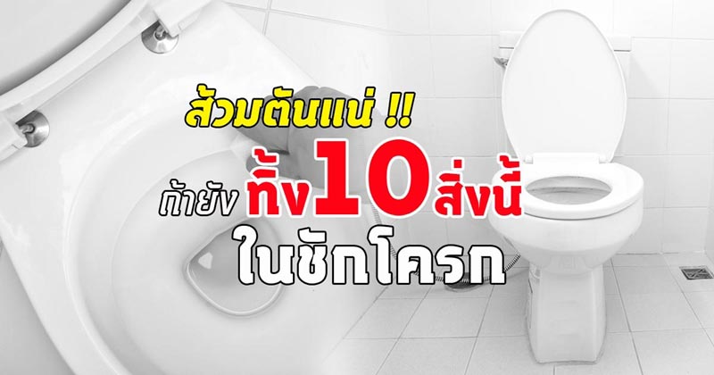 ของที่ไม่ควรทิ้งในชักโครก ของที่ไม่ควรทิ้งในชักโครก