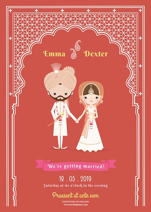 การ์ดแต่งงานสีแดง การ์ดแต่งงานสีแดง