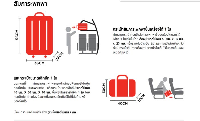 กระเป๋าขึ้นเครื่องบิน กระเป๋าขึ้นเครื่องบิน