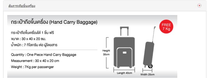 กระเป๋าขึ้นเครื่องบิน กระเป๋าขึ้นเครื่องบิน