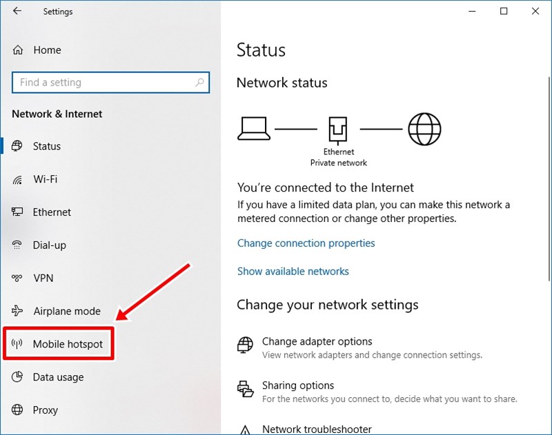 วิธีแชร์อินเทอร์เน็ต Wi-Fi แบบ Mobile hotspot Windows 10 วิธีแชร์อินเทอร์เน็ต Wi-Fi แบบ Mobile hotspot Windows 10