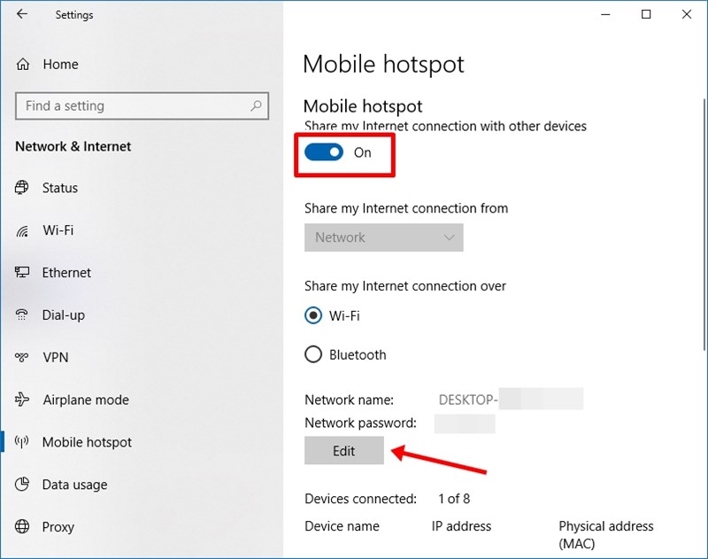 วิธีแชร์อินเทอร์เน็ต Wi-Fi แบบ Mobile hotspot Windows 10 วิธีแชร์อินเทอร์เน็ต Wi-Fi แบบ Mobile hotspot Windows 10
