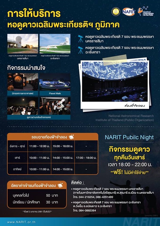 หอดูดาวเฉลิมพระเกียรติ 7 รอบพระชนมพรรษา หอดูดาวเฉลิมพระเกียรติ 7 รอบพระชนมพรรษา