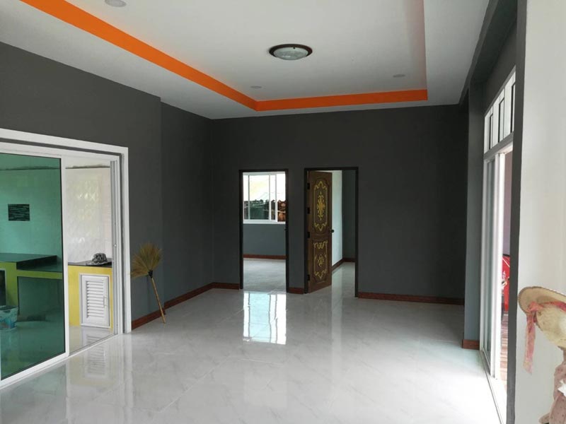 แบบบ้านชั้นเดียวยกสูงหลังคาเพิงหมาแหงน แบบบ้านชั้นเดียวยกสูงหลังคาเพิงหมาแหงน