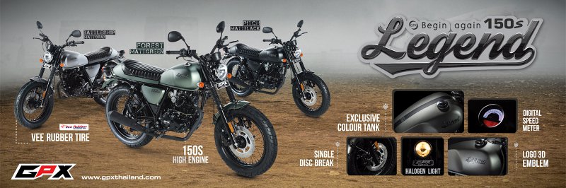 GPX Legend 150s รุ่นปี 2018 GPX Legend 150s รุ่นปี 2018