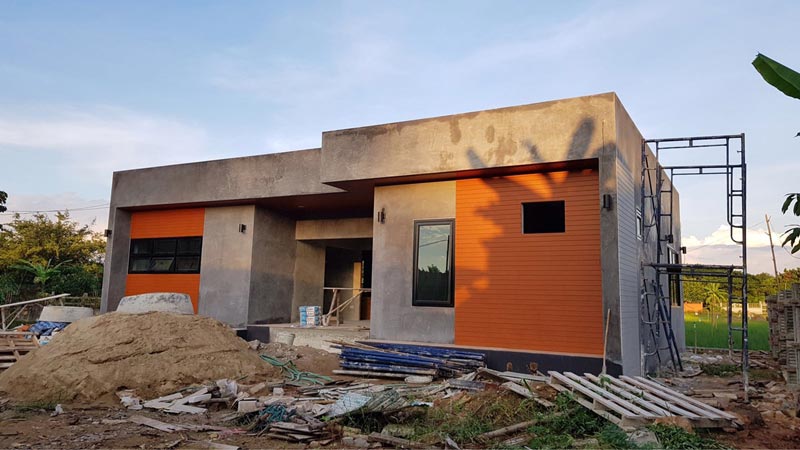 รีวิวสร้างบ้านชั้นเดียว รีวิวสร้างบ้านชั้นเดียว