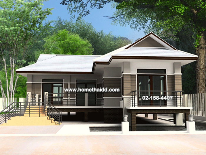 แบบบ้านชั้นเดียว 2 ห้องนอน 2 ห้องน้ำ  แบบบ้านชั้นเดียว 2 ห้องนอน 2 ห้องน้ำ