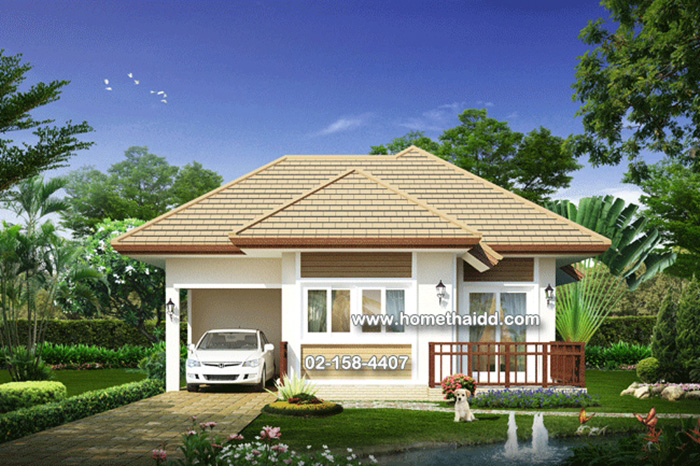 แบบบ้านชั้นเดียว 2 ห้องนอน 2 ห้องน้ำ  แบบบ้านชั้นเดียว 2 ห้องนอน 2 ห้องน้ำ