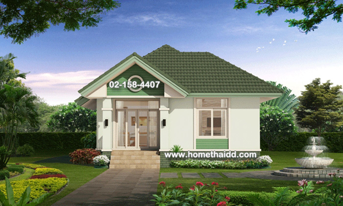 แบบบ้านชั้นเดียว 2 ห้องนอน 2 ห้องน้ำ  แบบบ้านชั้นเดียว 2 ห้องนอน 2 ห้องน้ำ
