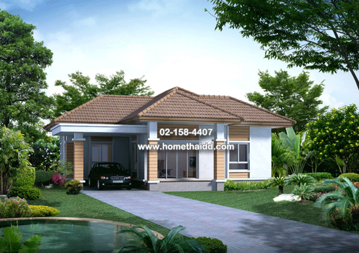 แบบบ้านชั้นเดียว 2 ห้องนอน 2 ห้องน้ำ แบบบ้านชั้นเดียว 2 ห้องนอน 2 ห้องน้ำ