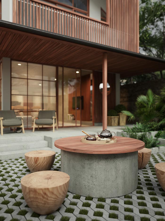 แบบบ้านสองชั้นหลังคาจั่ว โมเดิร์น แบบบ้านสองชั้นหลังคาจั่ว โมเดิร์น