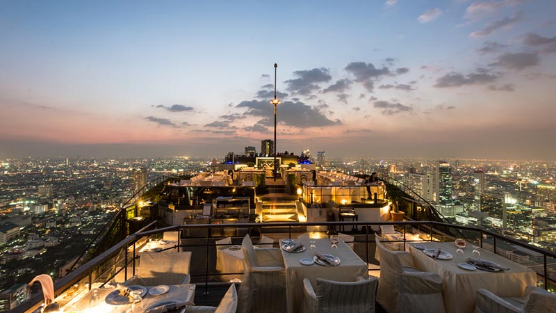 ที่เที่ยววาเลนไทน์ ดินเนอร์พร้อมชมวิวกรุงเทพฯ มุมสูง กับร้านอาหารบนดาดฟ้า